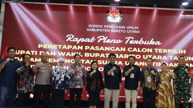 
					Pemkab Barito Utara Hadiri Rapat Pleno Penetapan Pasangan Bupati dan Wakil Bupati Terpilih 2025-2030