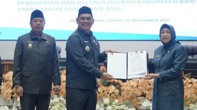 
					Pemkab Barito Utara Terima Pemandangan Umum Fraksi DPRD atas Raperda APBD 2026