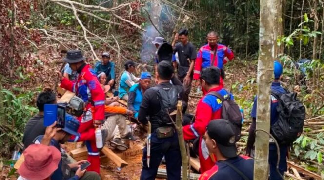 
					Dinas Damkar Barito Utara Evakuasi Anak Hilang di Hutan Desa Sabuh