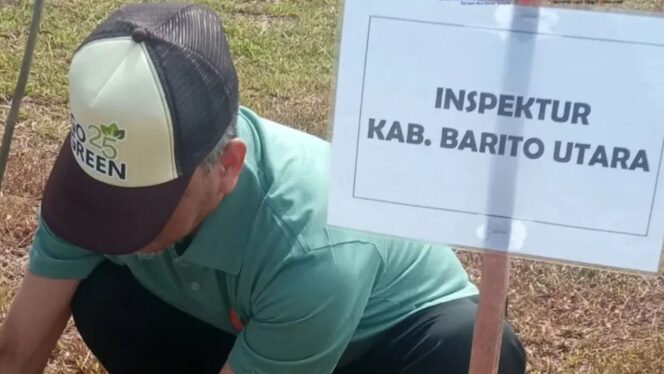 
					Inspektorat Barito Utara ajak masyarakat Desa Trahean jaga lingkungan lewat Hari Menanam Pohon Indonesia