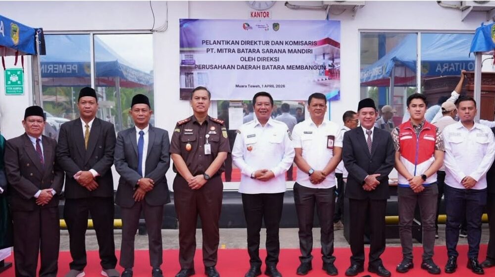 Wakil Bupati Barito Utara Felix Soenadi Y Tingan hadiri pelantikan Direksi PT MBSM