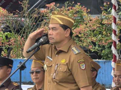 Bupati Barito Utara H Shalahuddin memimpin Apel Siaga Sensus Ekonomi 2026
